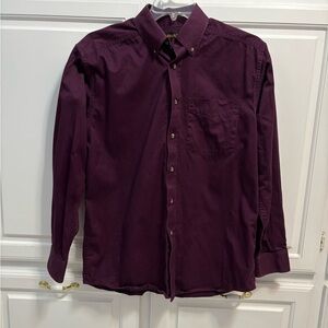 Ariat Eggplant Button Down Long Sleeve Shirt Men’s Size Medium